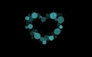 Heart Shaped Bokeh Wallpaper