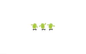 Funny Green Mascots Wallpaper
