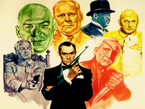 The Illustrated James Bond Wallpaper