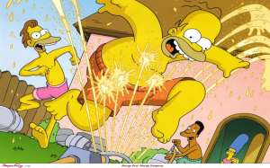Simpsons: Beer Sprinkler Wallpaper