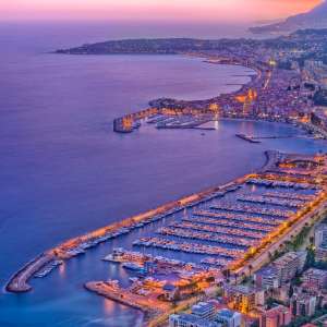 Menton Sunset Wallpaper