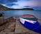 Blue Boat On Beach