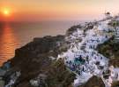 Sunset On The Island Of Santorini - Greece wallpaper