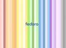 Fedora Colored Stripes wallpaper