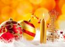Red And Golden Ornaments wallpaper