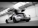 Mercedes Benz Sls Amg Silver Wing Rear wallpaper