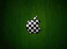 Checkered Apple wallpaper